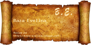 Baza Evelina névjegykártya